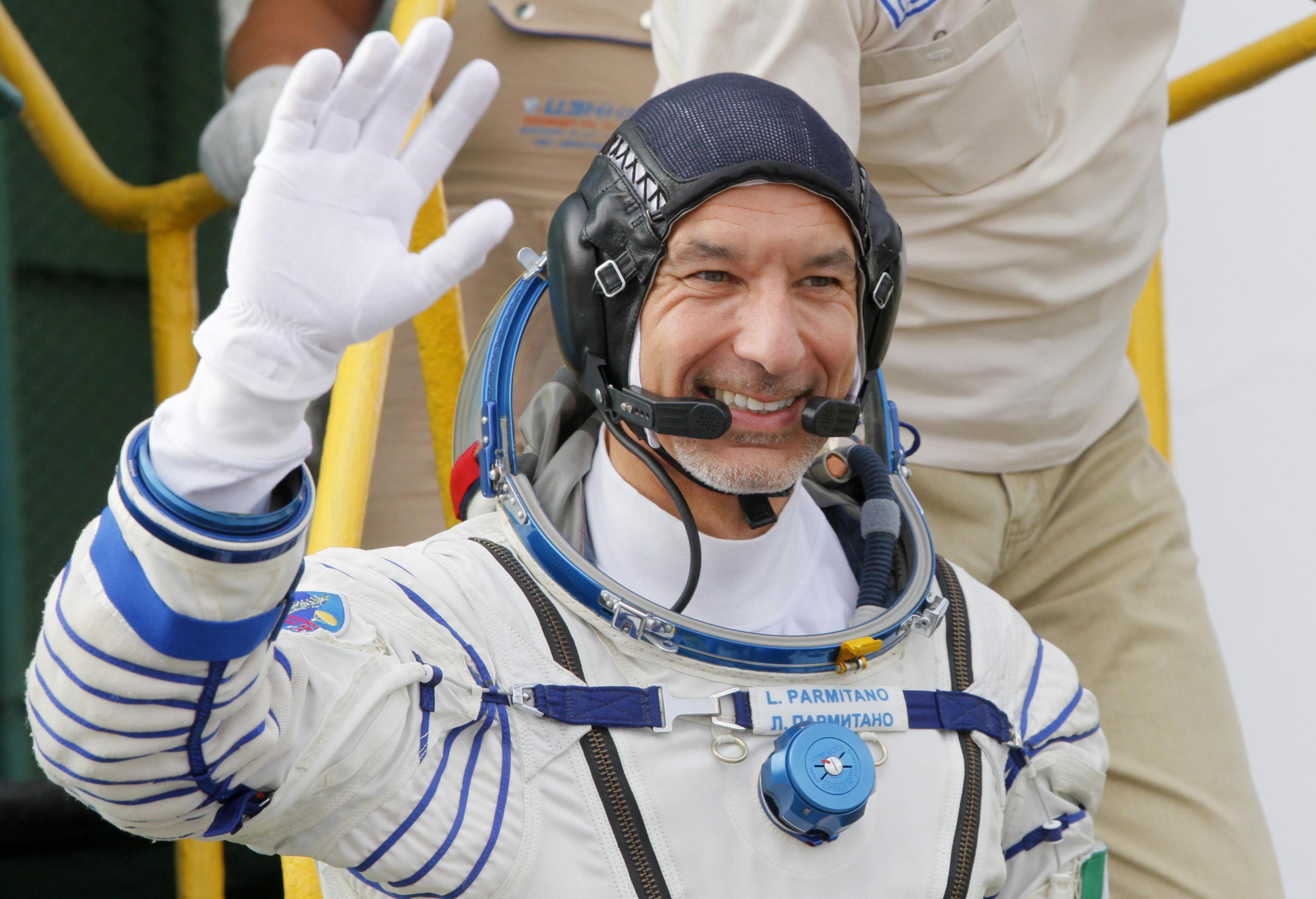 Luca Parmitano in partenza per la ISS