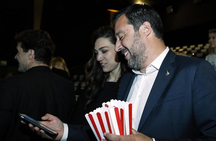Matteo Salvini e Francesca Verdini