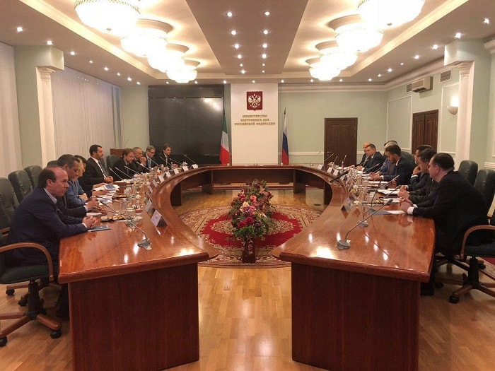 Savoini in delegazione con Salvini a Mosca: ecco le foto