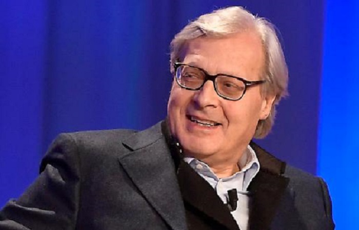 vittorio sgarbi sorpreso con serena autieri