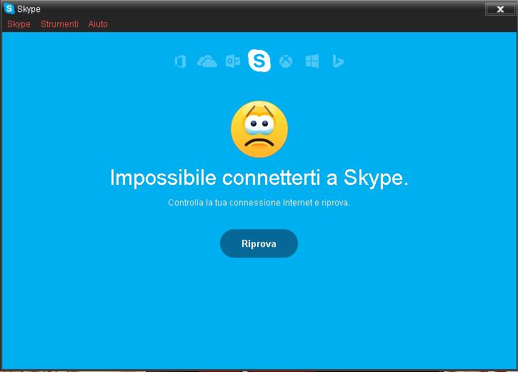 skype non funziona