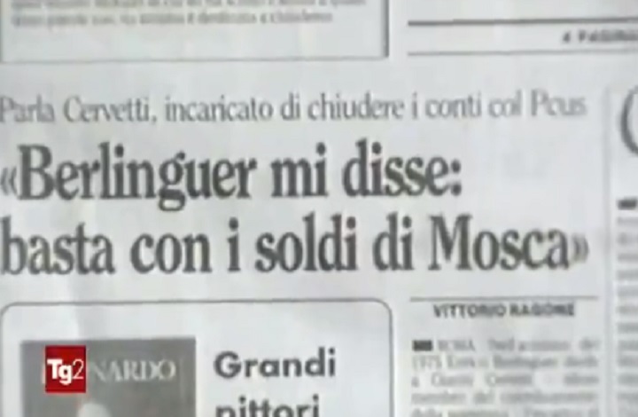 Tg2 e il servizio sull'audio di BuzzFeed: "Soldi russi anche al PCI negli anni '50"