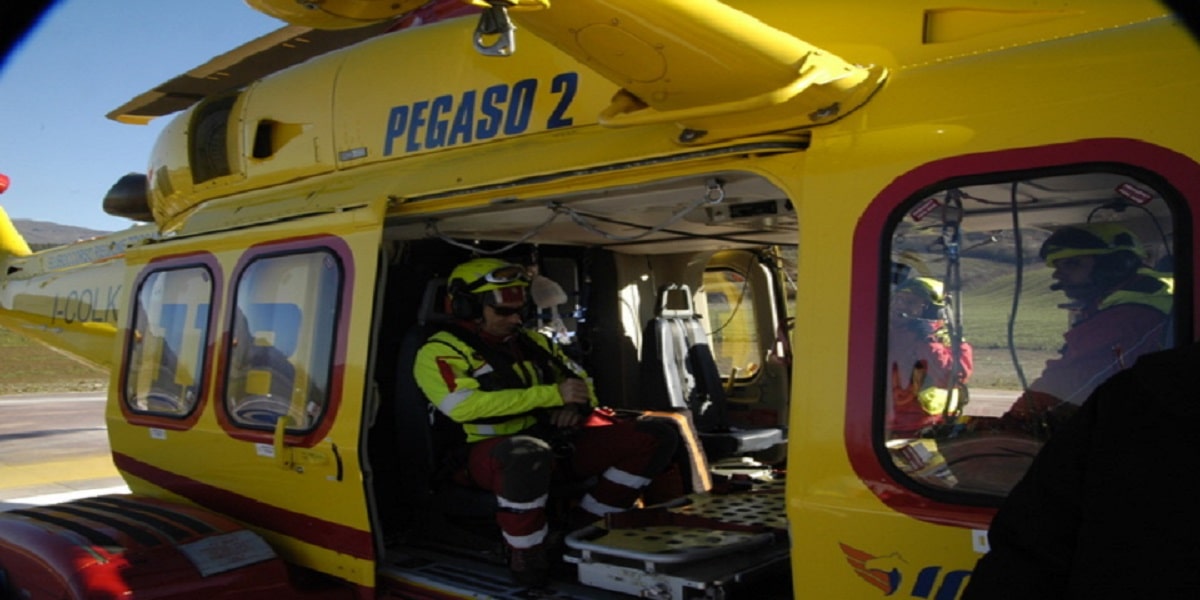 Una foto d'archivio dei soccorsi