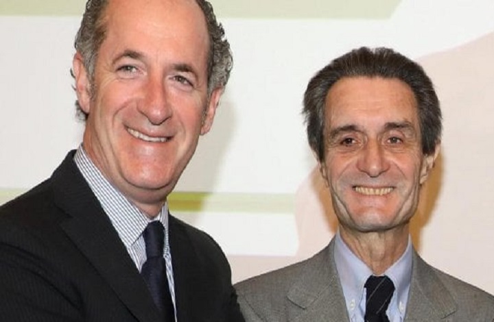 I governatori di di Lombardia e Veneto, Attilio Fontana e Luca Zaia