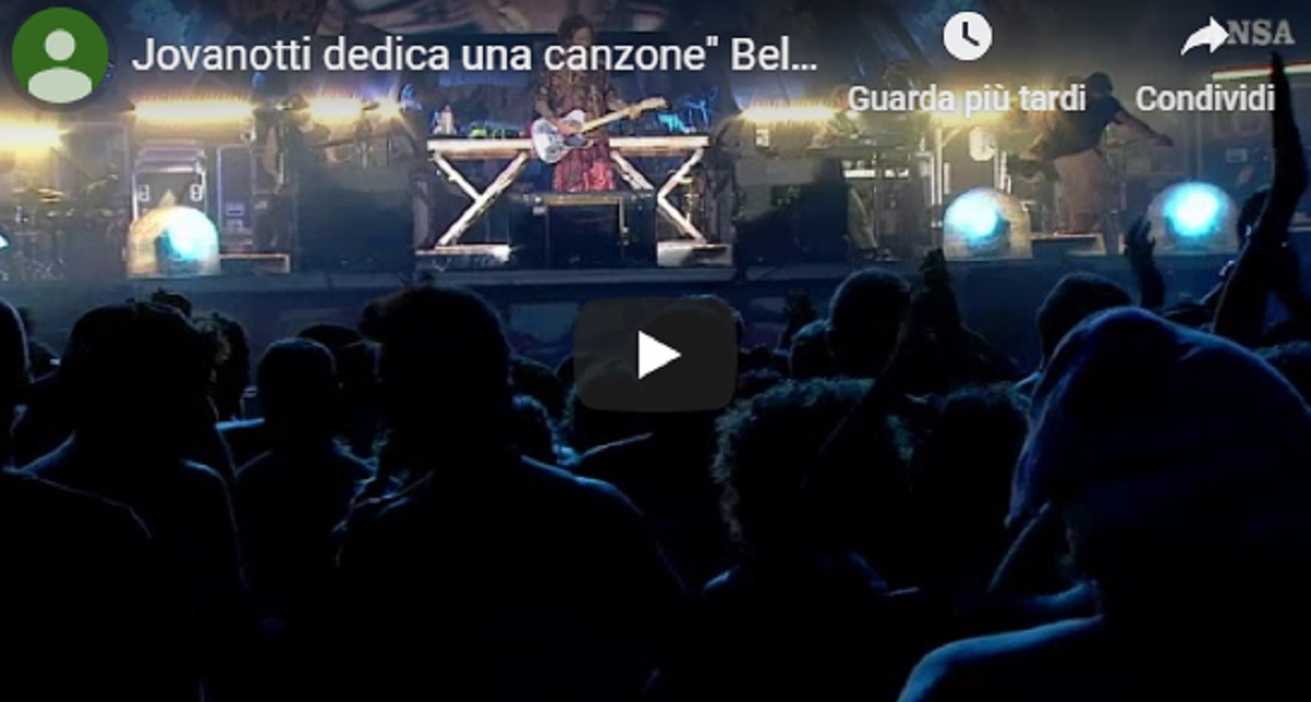 Nadia Toffa, la dedica di Jovanotti durante il concerto VIDEO