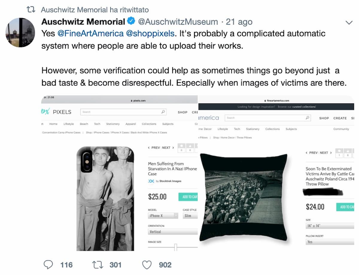La denuncia del Museo di Auschwitz