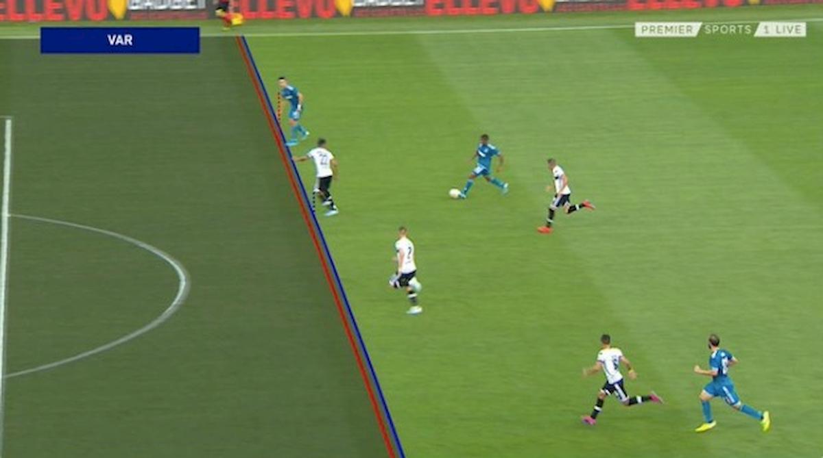 Cristiano Ronaldo gol Parma Juventus var annulla fuorigioco foto