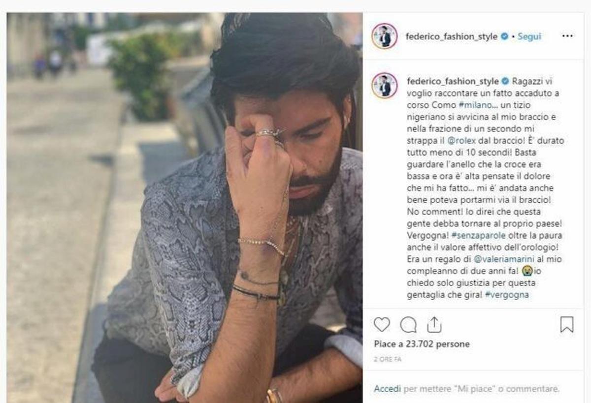 federico fashion style post instagram