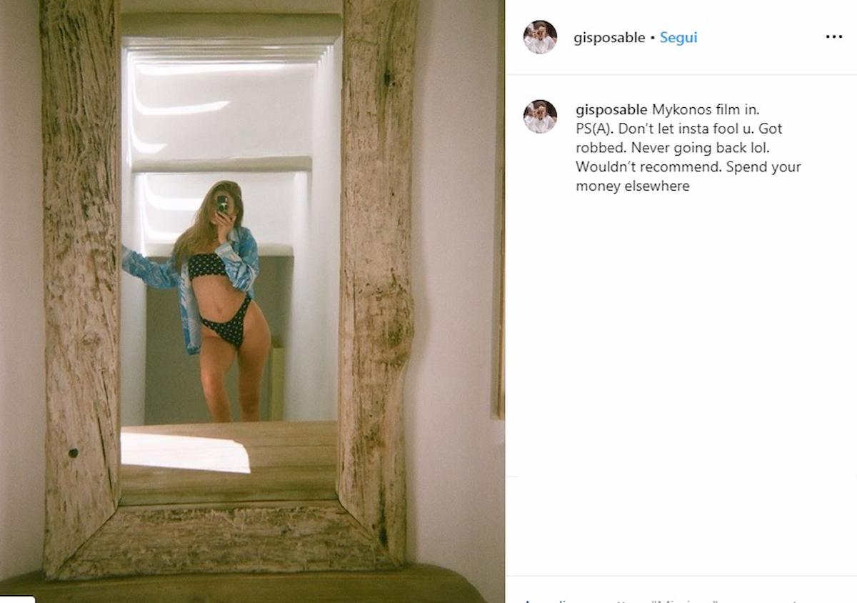 gigi hadid vacanza mykonos