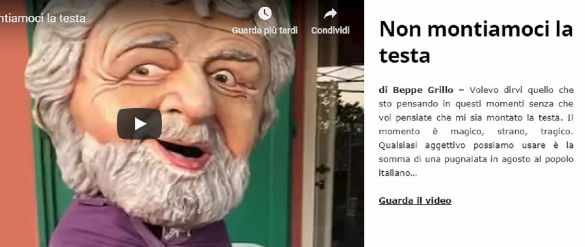 post e video beppe grillo