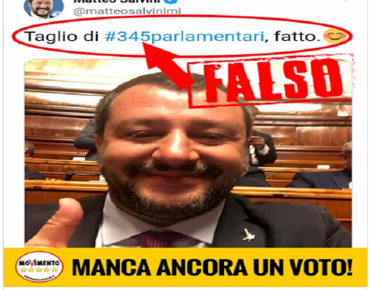 di maio salvini taglio parlamentari