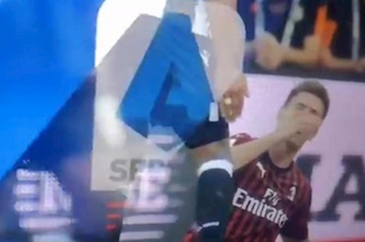 Piatek Udinese Milan sceneggiata simulazione social lo attaccano