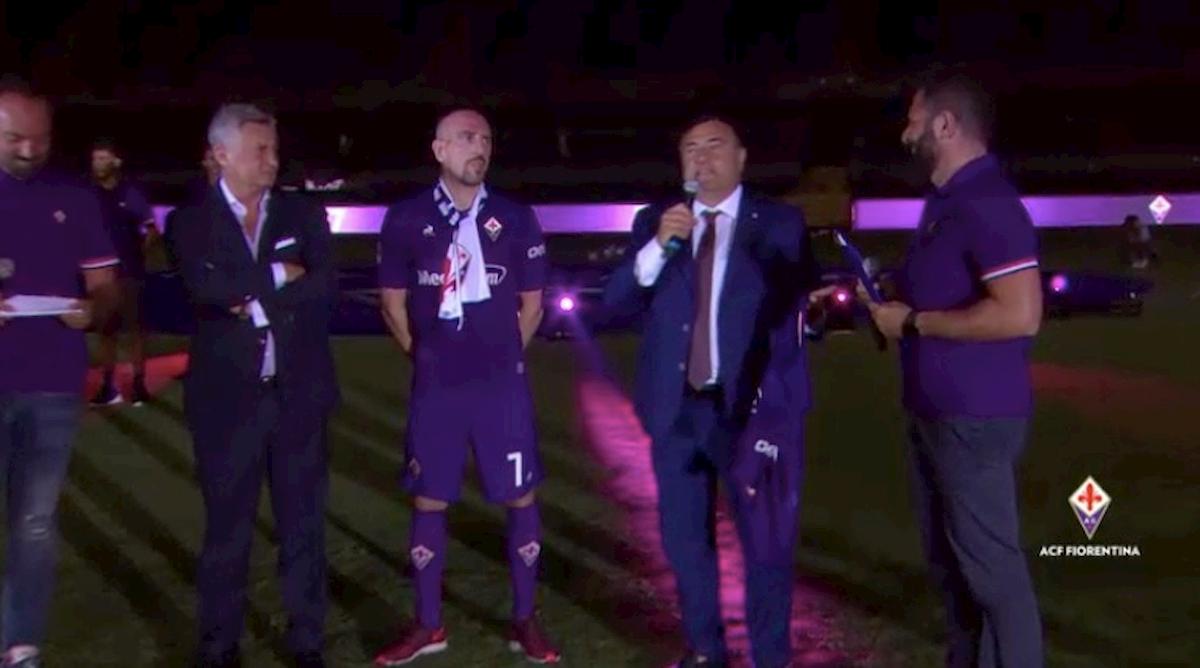 Ribery Fiorentina presentazione Franchi video YouTube