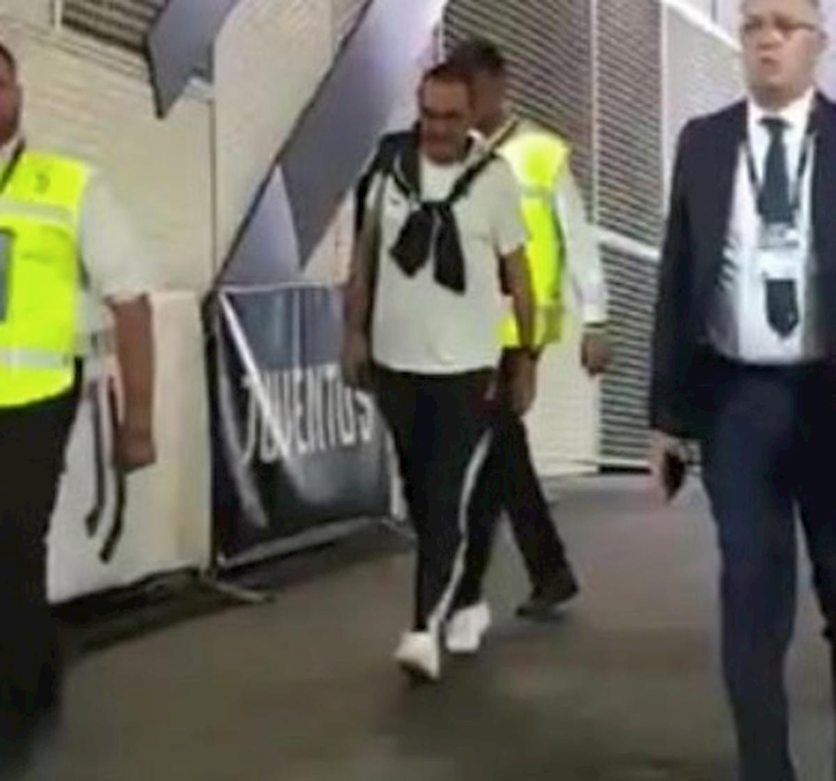 Sarri Juventus Napoli FOTO seguito partita box Stadium