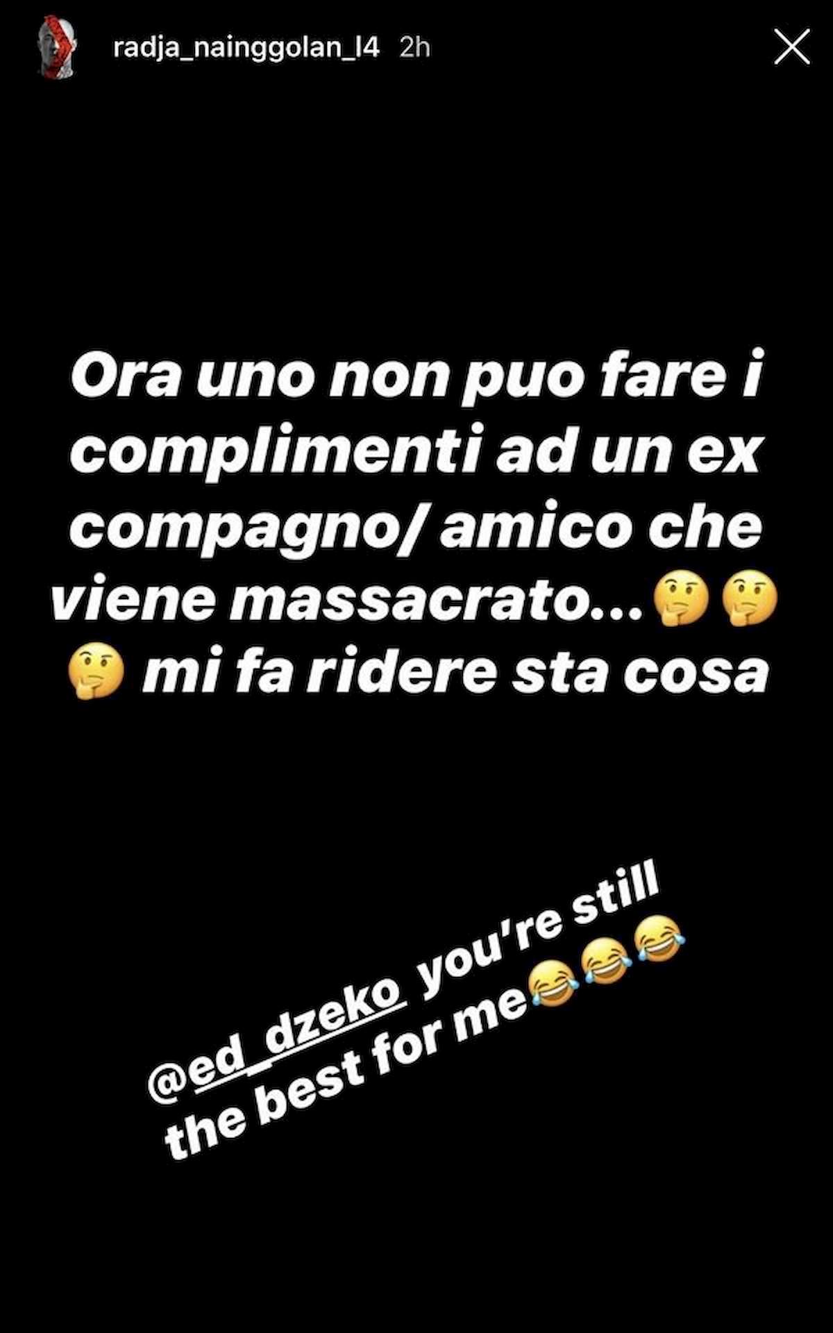 Dzeko Inter Nainggolan insultato tifosi Instagram