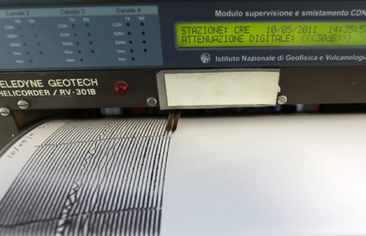 Un sismografo, foto Ansa