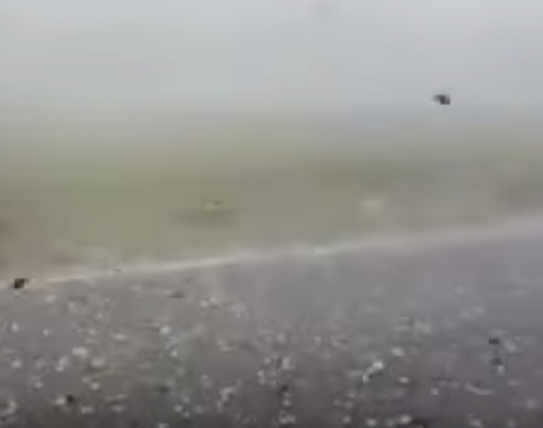 La grandinata su Torino