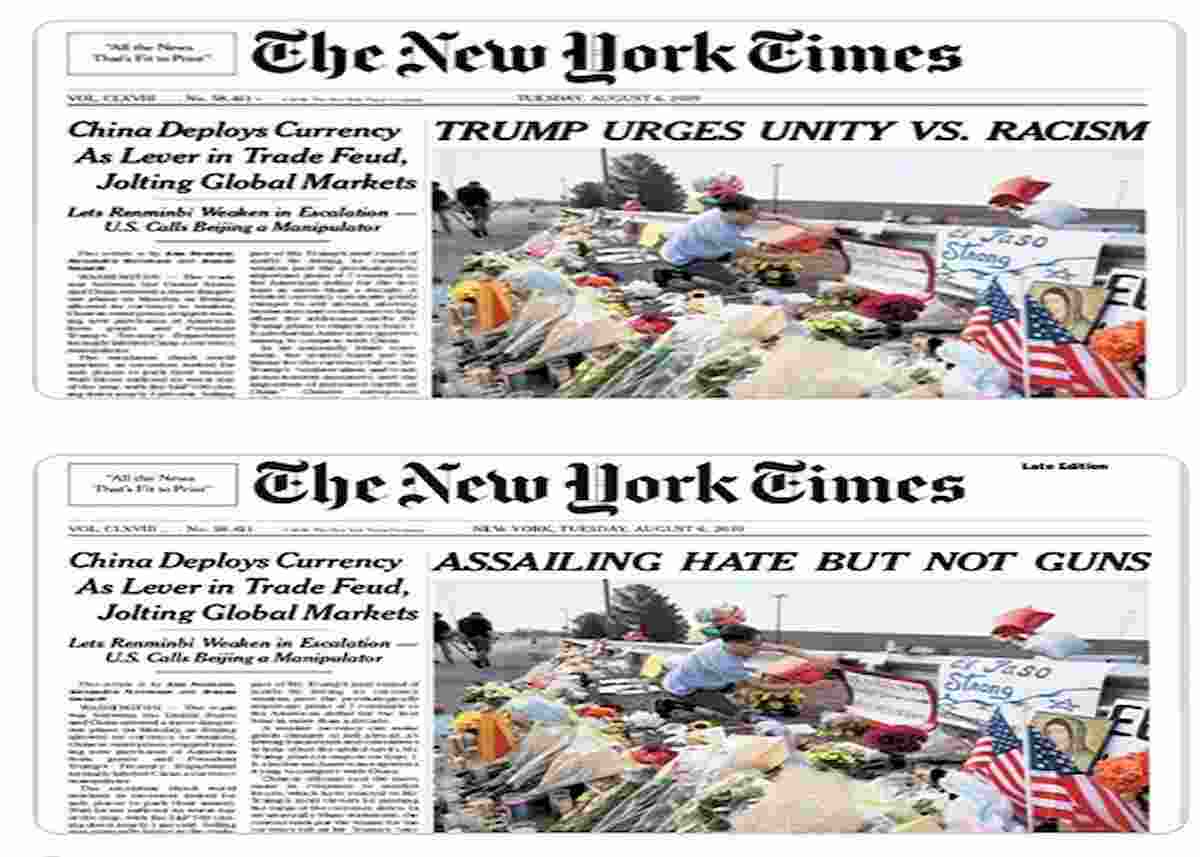 new york times costretto a cambiare titolo