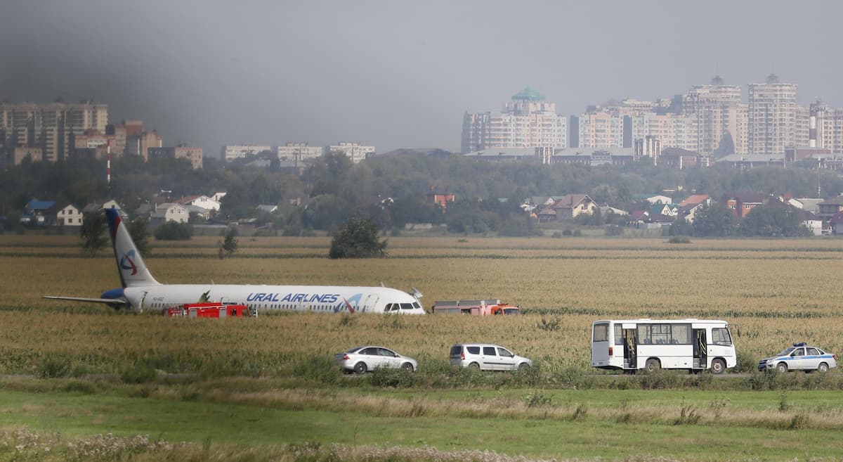 L'aereo della Ural Airlines