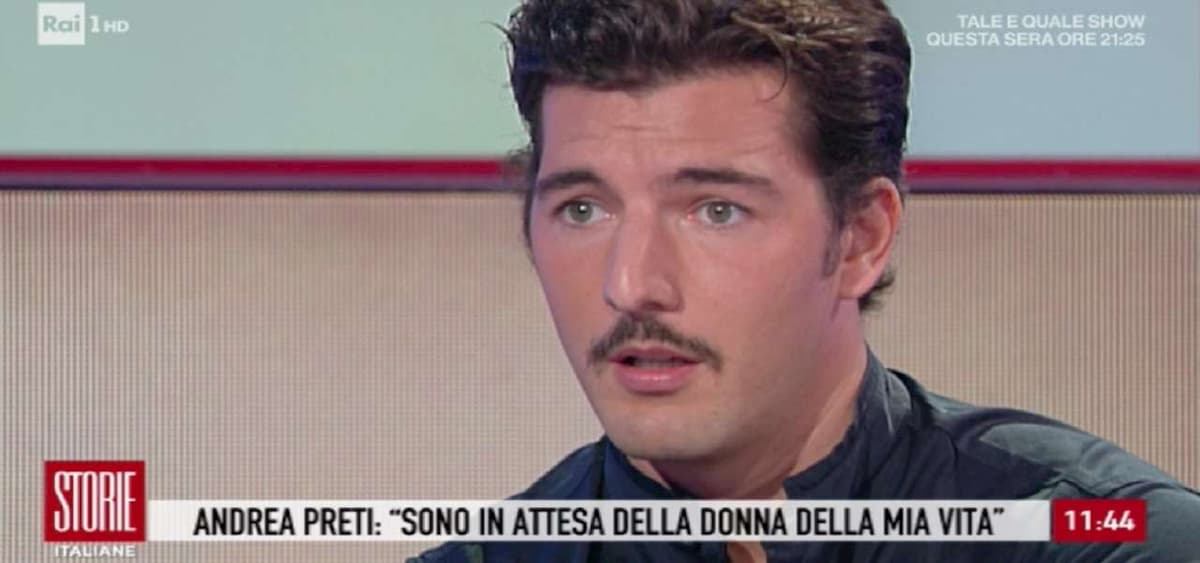 Storie Italiane, Andrea Preti: "Dopo la fine della storia con Claudia Gerini sono diventato casto"