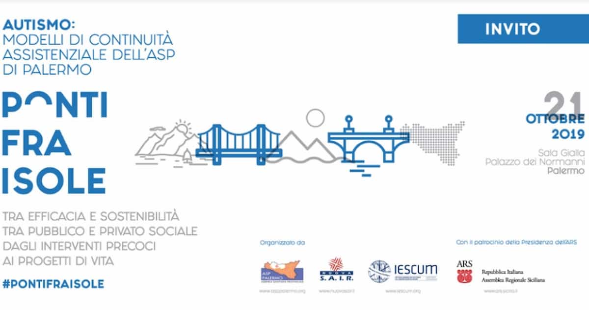 Ponti fra Isole, il convegno sull'autismo a Palermo il 21 ottobre 2019