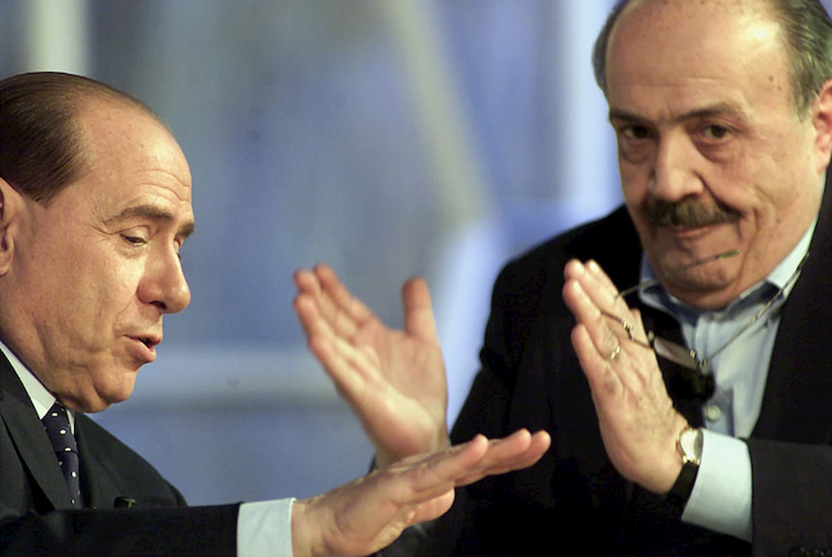 Silvio Berlusconi e Maurizio Costanzo