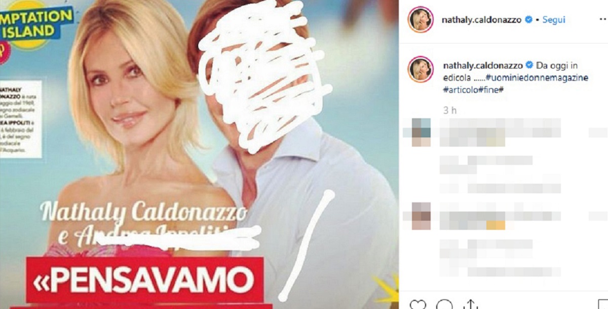 Temptation Island Vip, Nathaly Caldonazzo e il post pubblicato su Instagram