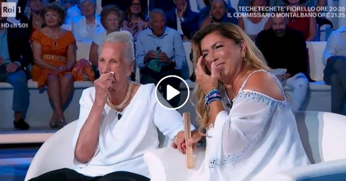 Domenica In, Romina Power e la gaffe con la signora Mirella, l'ostetrica che credeva morta
