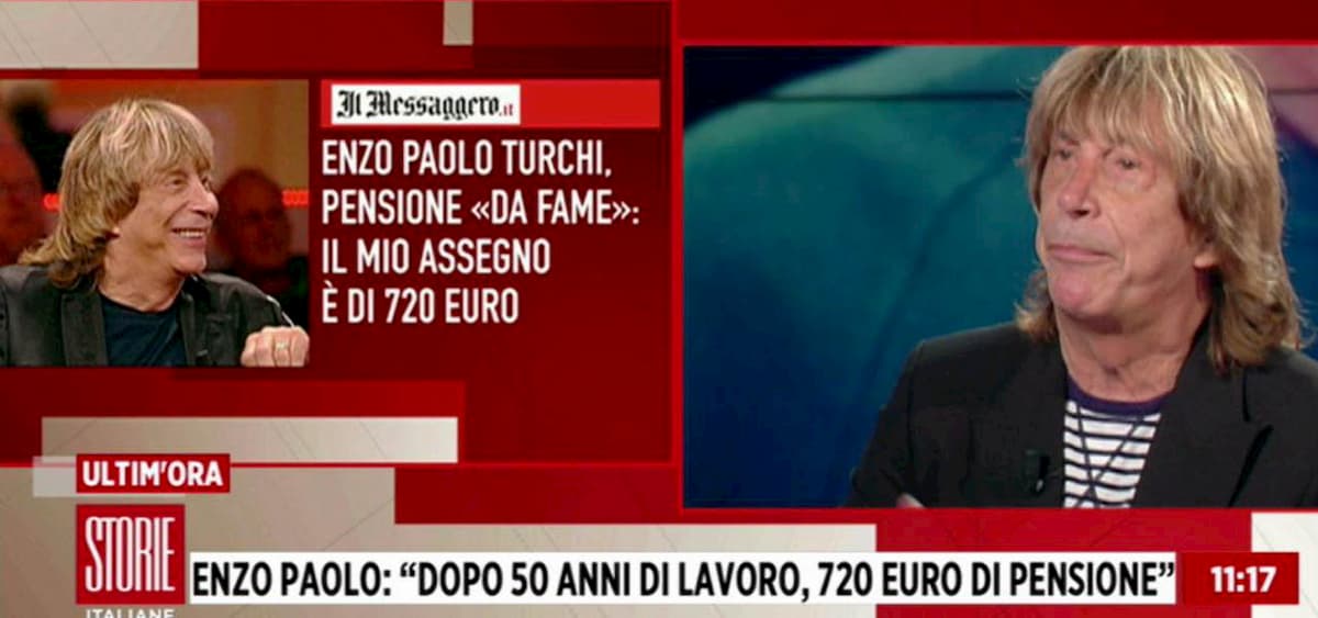 Storie Italiane, Enzo Paolo Turchi: "Prendo 720 euro di pensione, vi sembra giusto?"