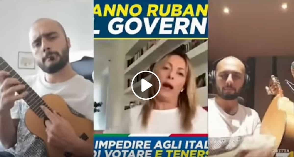 Rubala, a Propaganda Live la canzone di Fabio Celenza in "duetto" con Giorgia Meloni YOUTUBE