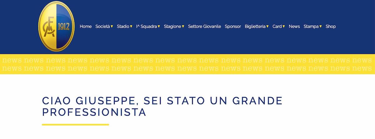 Giuseppe Loschi morto medico Modena Calcio festa Unità