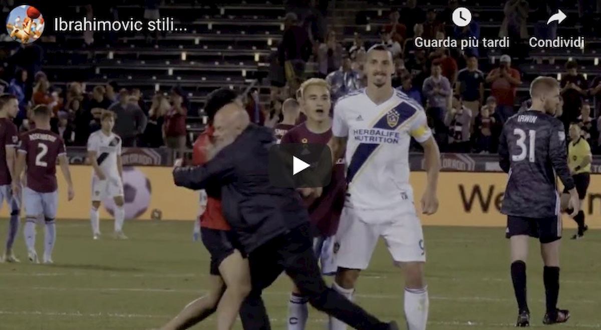 Ibrahimovic calmo succede tutto video YouTube Los Angeles Galaxy