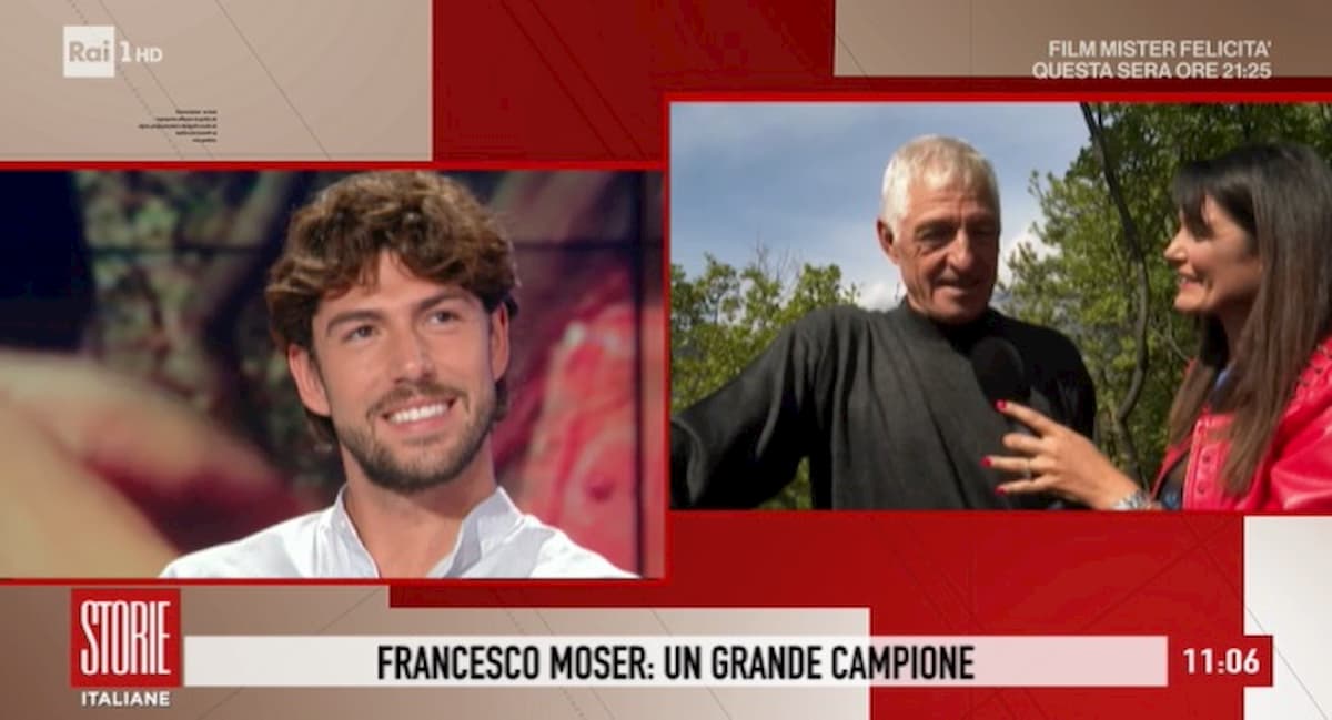 Storie Italiane, Francesco Moser al figlio e Cecilia Rodriguez: "Vengano a occuparsi delle vigne"