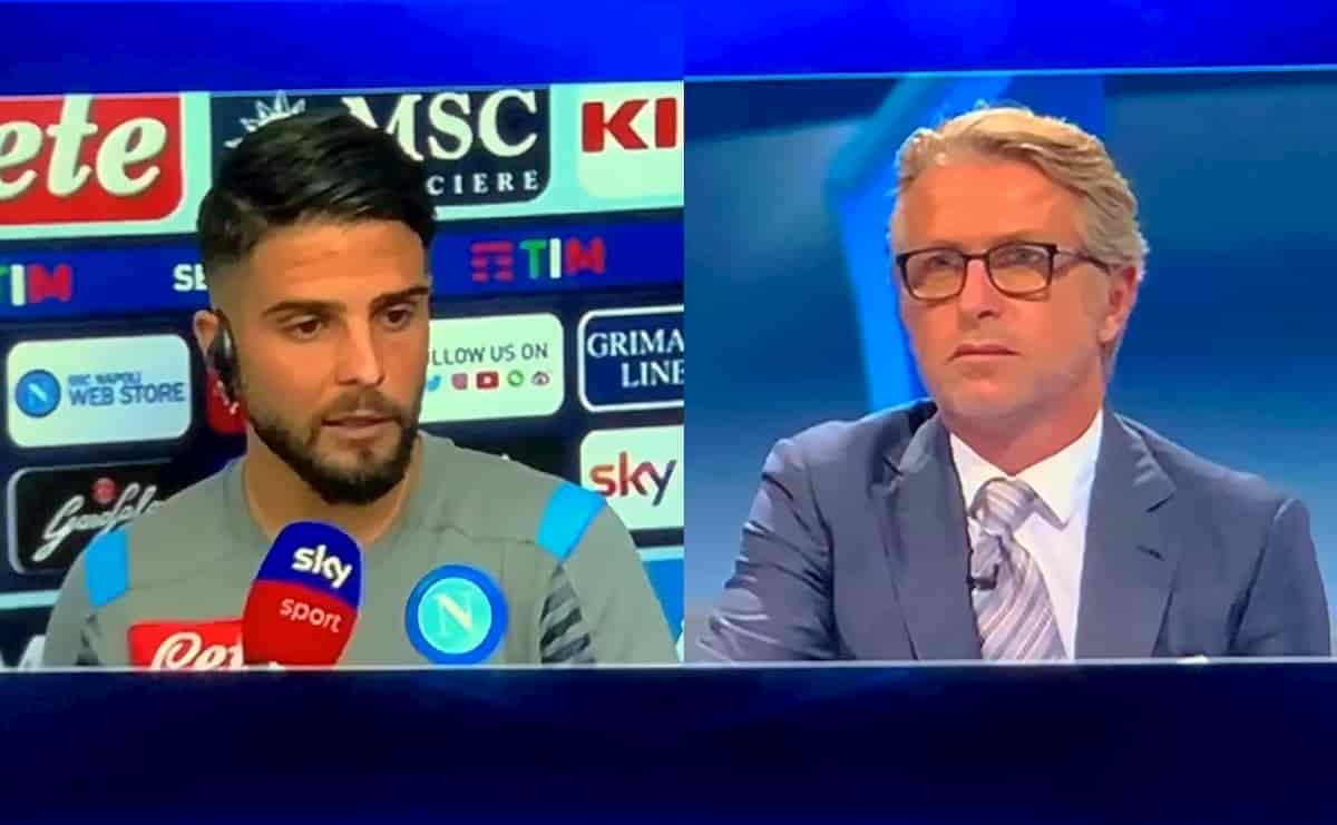 Insigne contro Marocchi ai microfoni di Sky. Poi scherza con Cassano a Tiki Taka