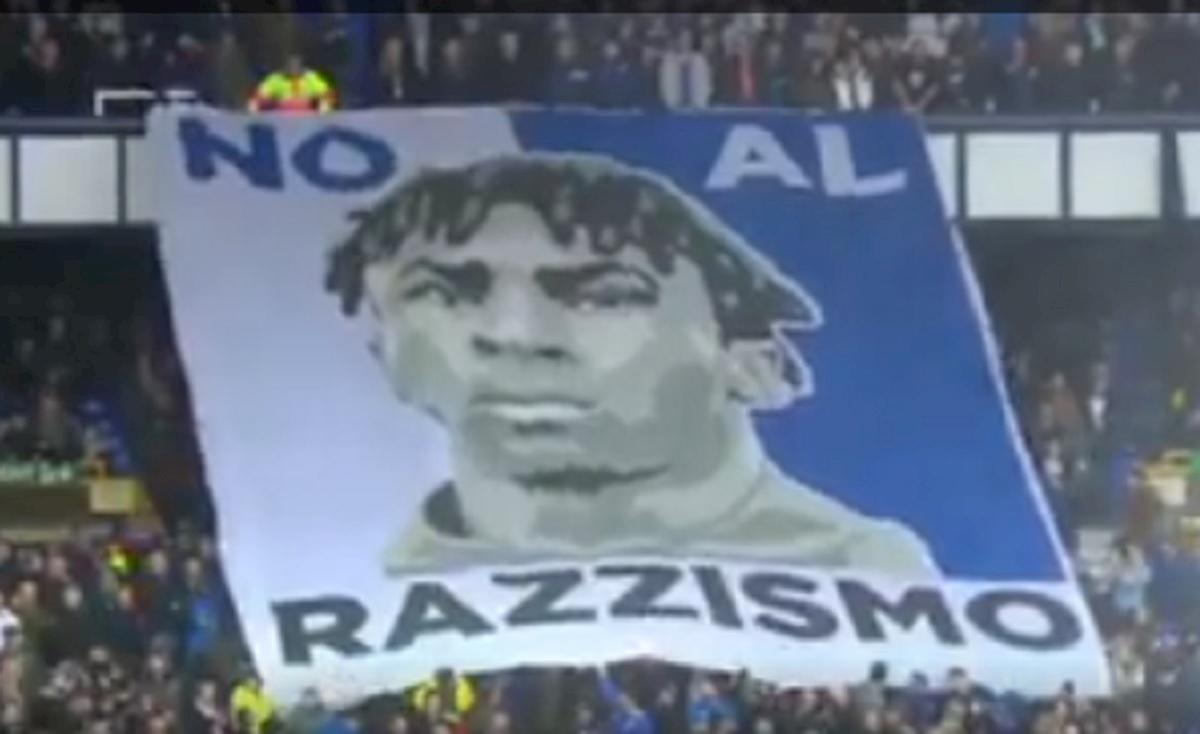 striscione moise kean contro razzismo