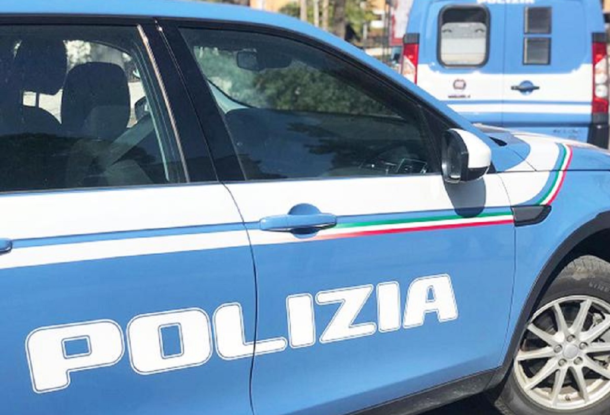 Una volante della polizia, Ansa