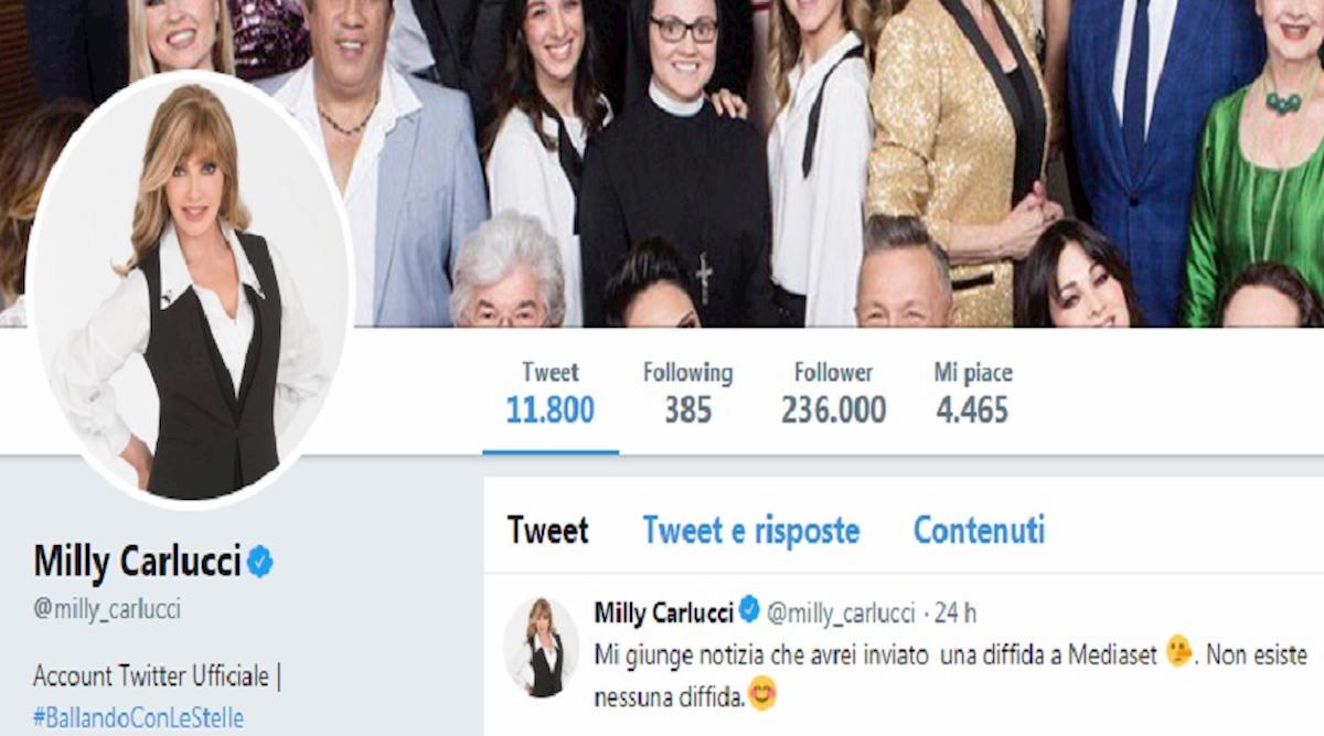 tweet milly carlucci