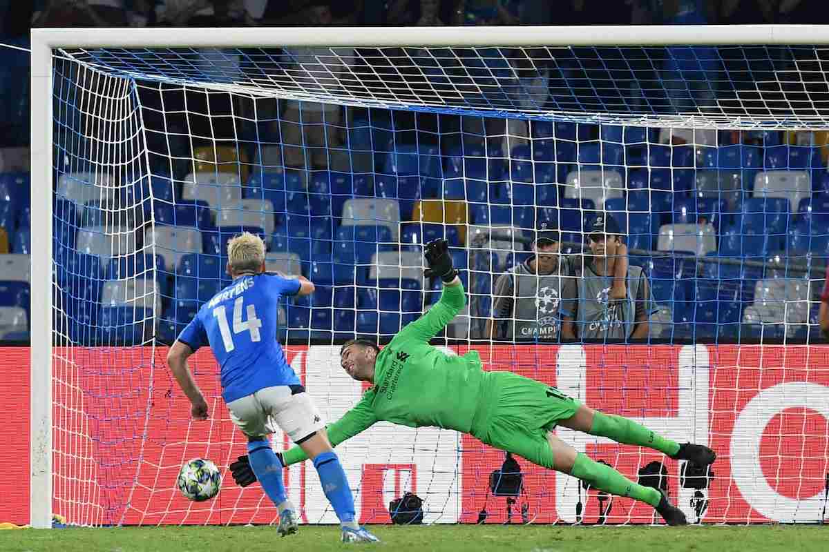 Napoli Liverpool gol Mertens