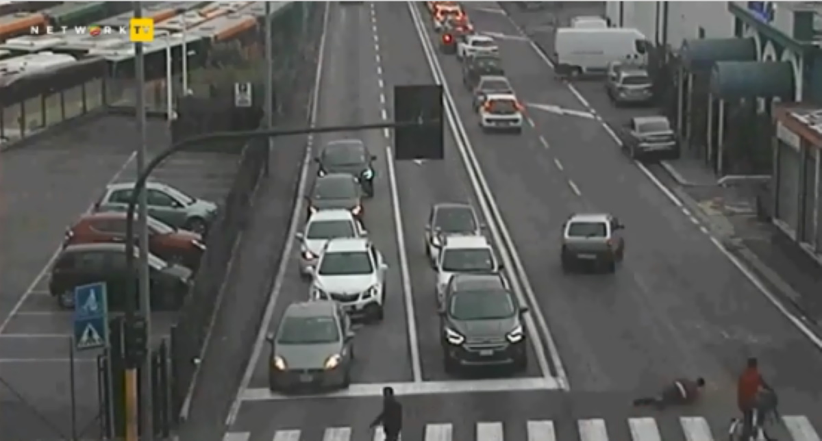 Verona finto incidente pedone