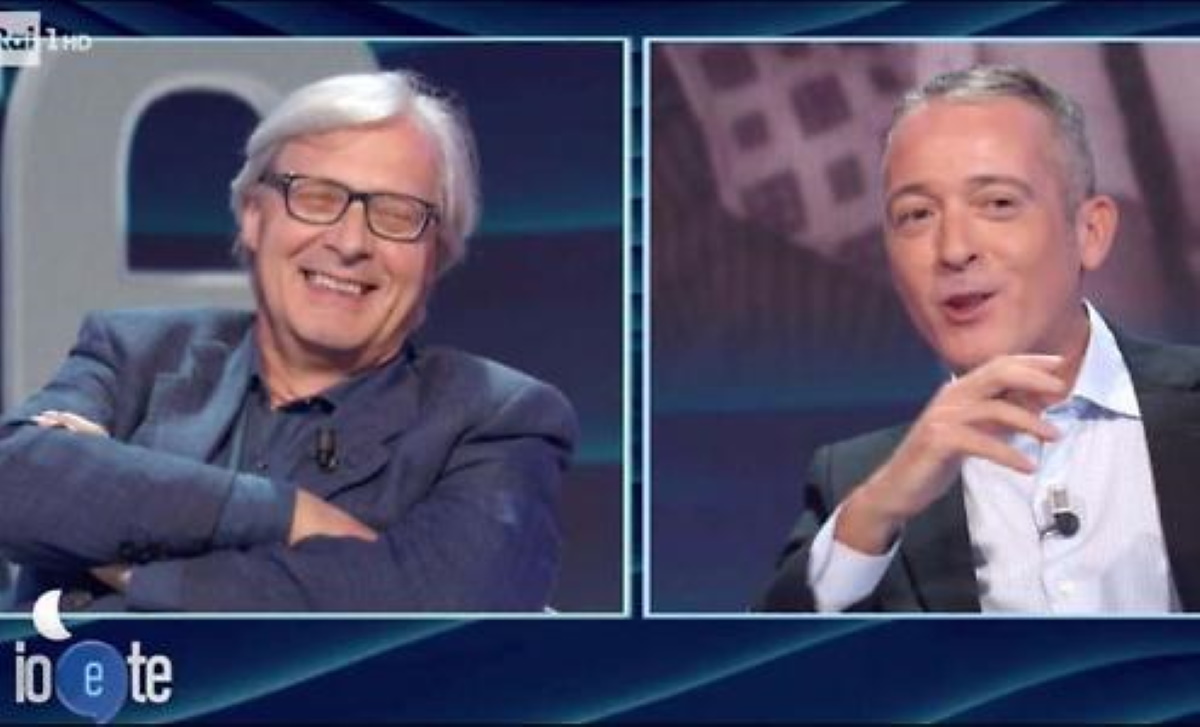 Vittorio Sgarbi e Pierluigi Diaco