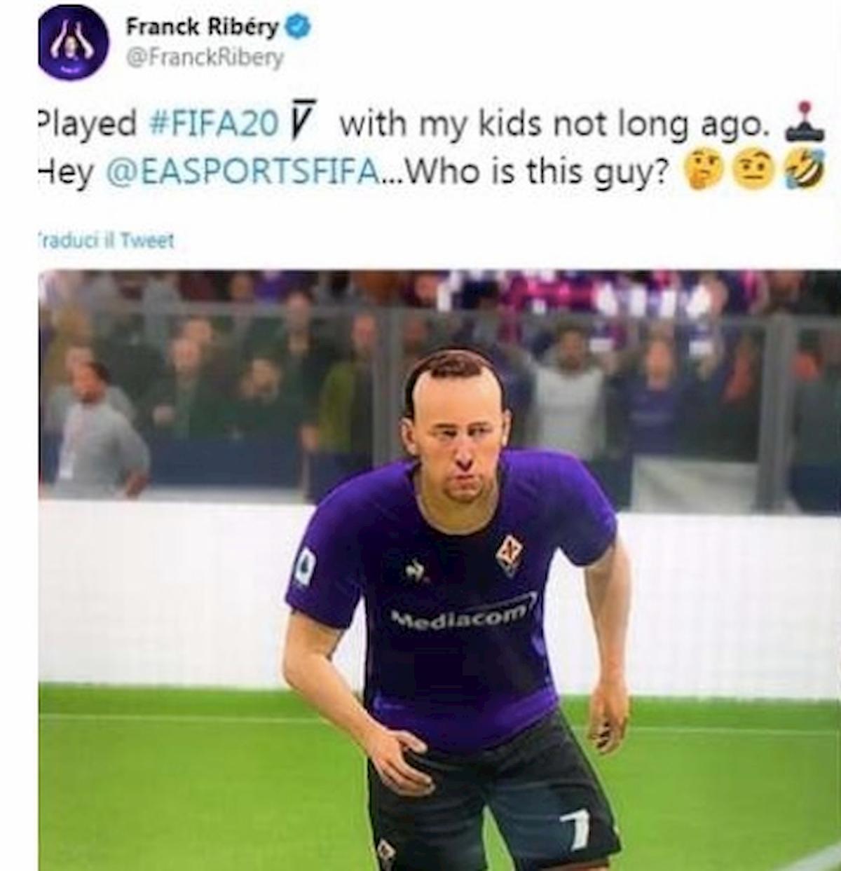 Fiorentina Ribery Fifa 20 foto adesso somiglia al calciatore viola