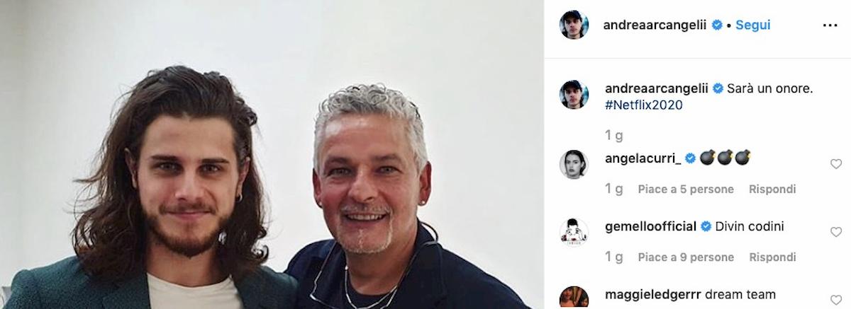 Andrea Arcangeli Roberto Baggio Netflix Mediaset film uscita