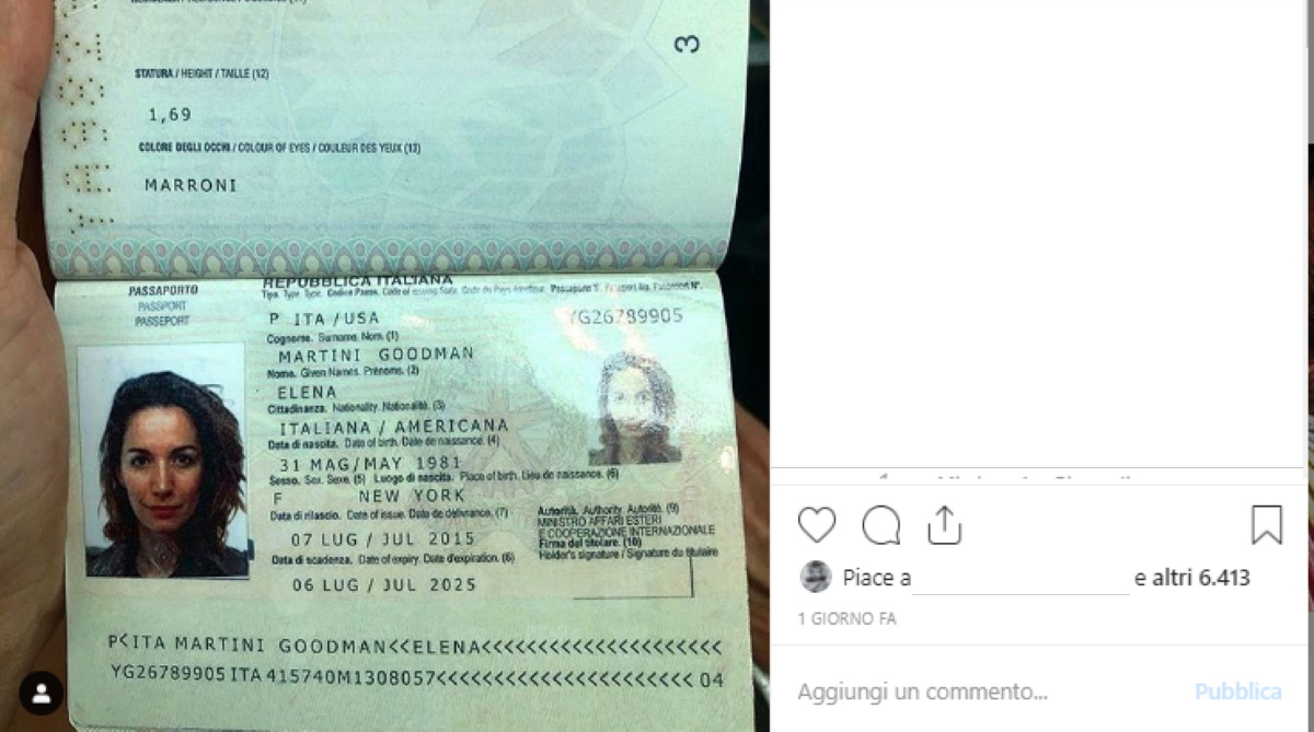 andrea delogu passaporto instagram