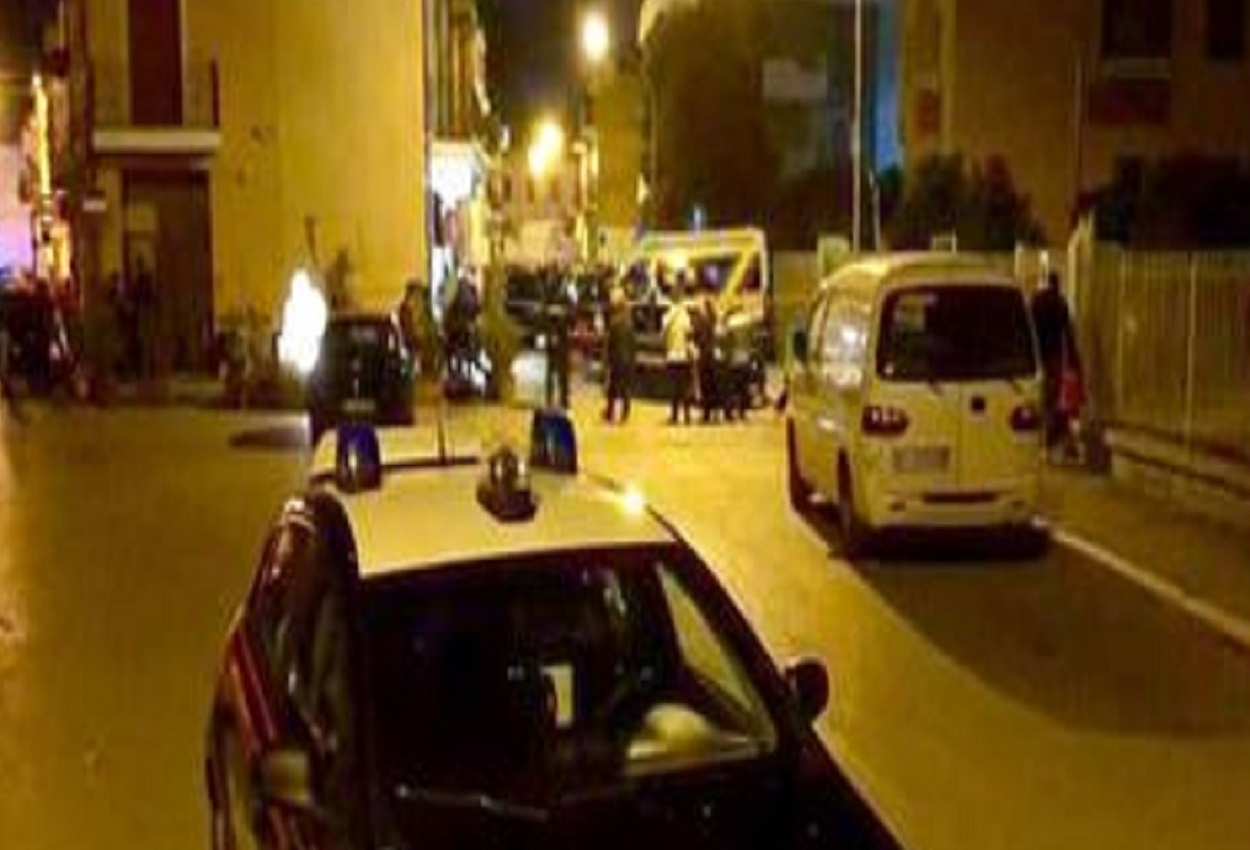 I carabinieri sul luogo dell'omicidio, Ansa