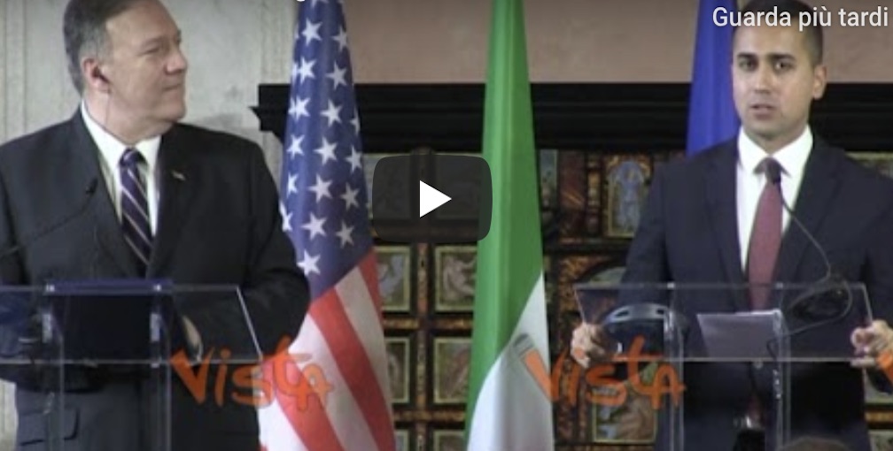 Di Maio, gaffe in conferenza stampa con Mike Pompeo: lo chiama "il segretario Ross" VIDEO