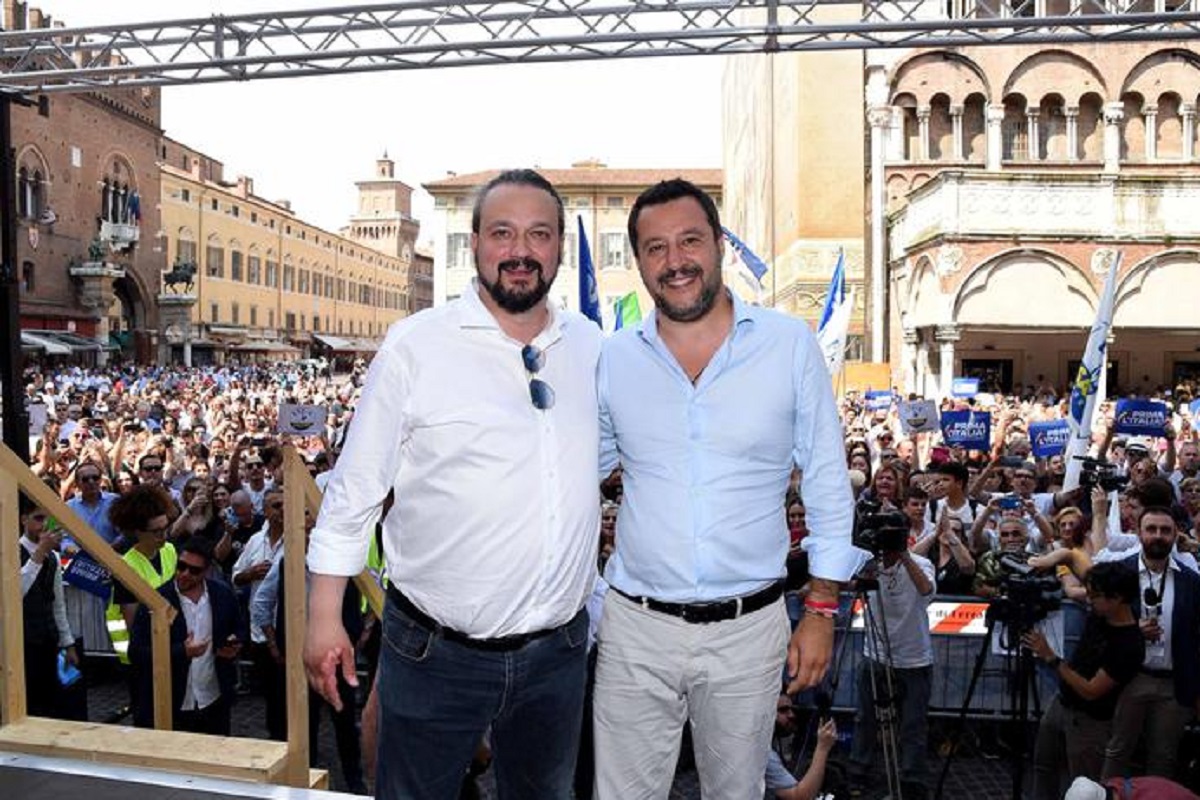 Alan Fabbri e Matto Salvini, Ansa