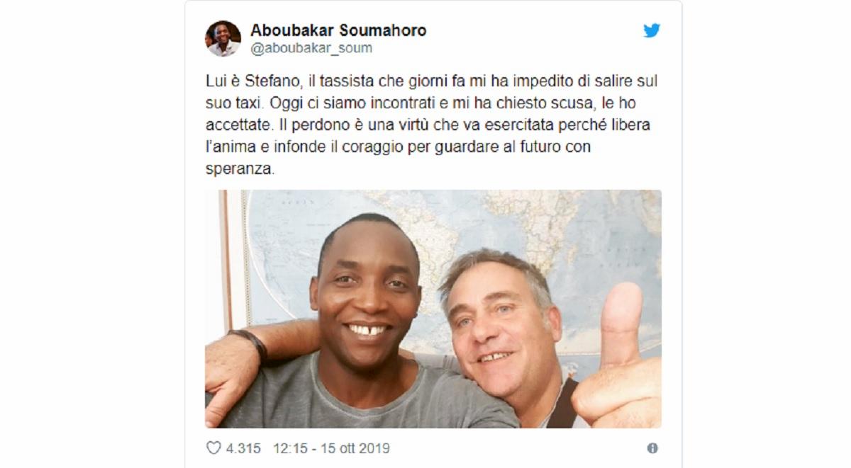 Aboubakar Soumahoro accetta le scuse dal tassista