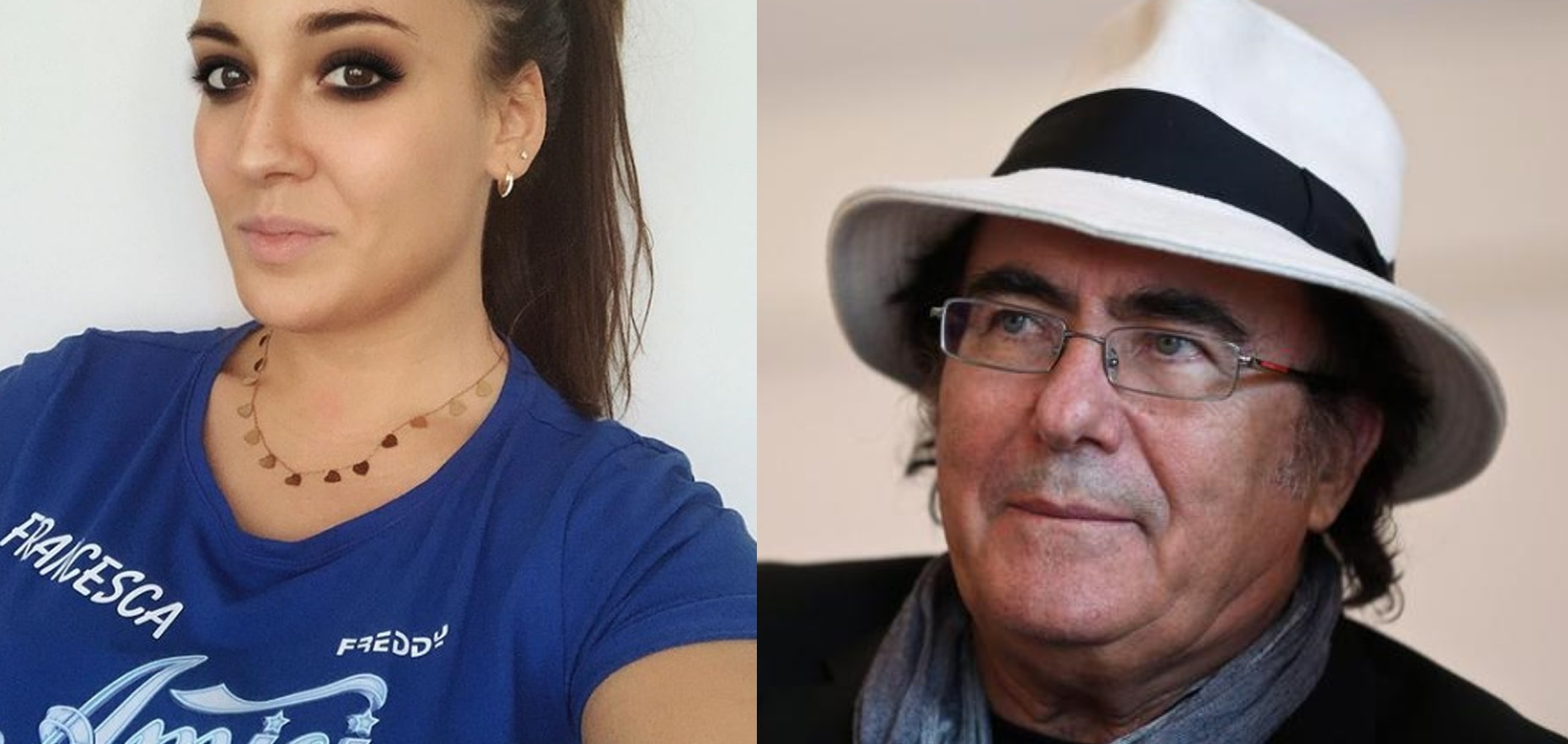 Francesca Manzini Al Bano gaffe Amici Celebrities