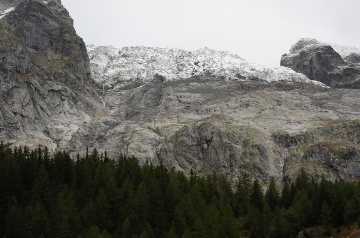 Ghiacciaio Planpincieux avanzamento fronte