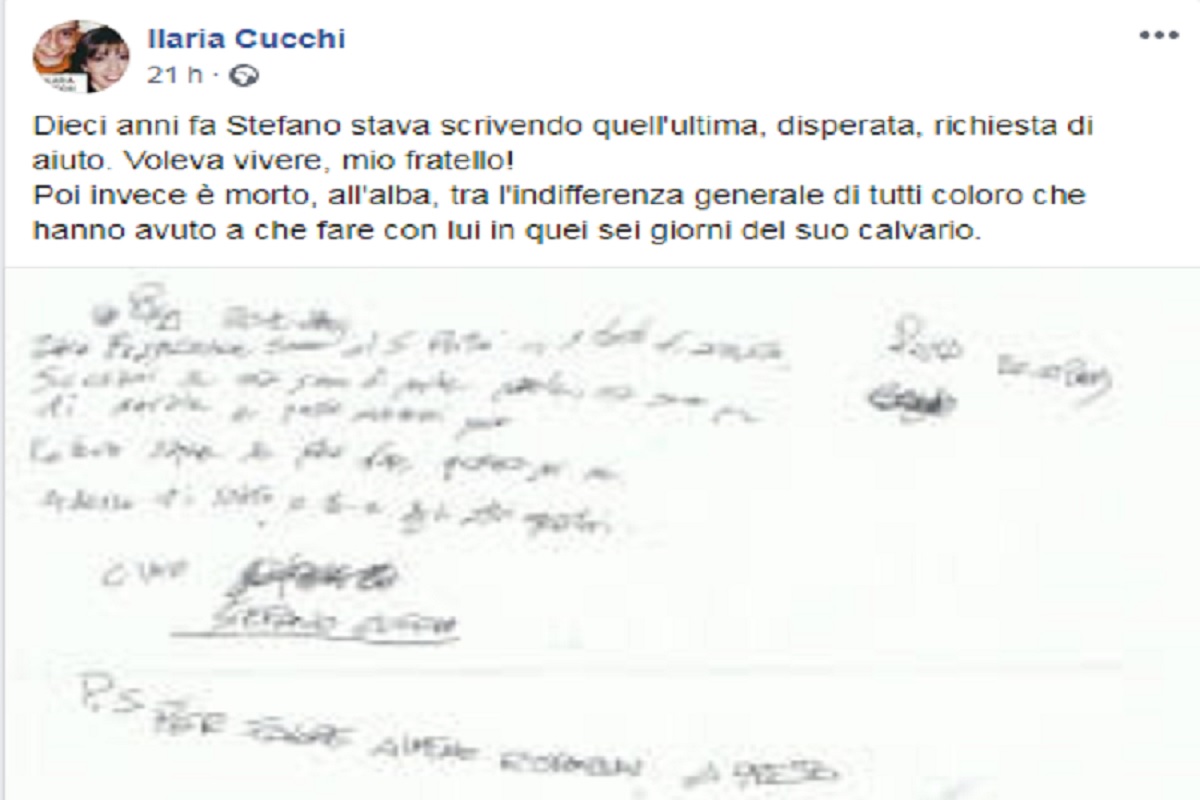 ilaria cucchi facebook